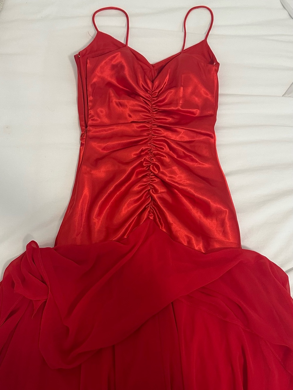 Vintage Red Drop Waist Dress